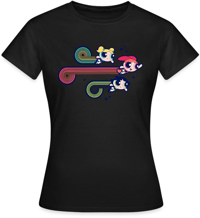 Powerpuff Girls Retro T-Shirt Dames