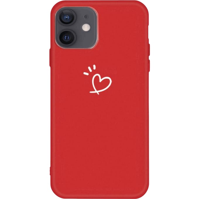 Mocaa iPhone 12 Mini Love Heart Case Rood