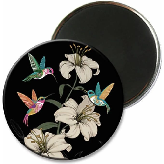 Ronde kolibrie magneet Kiub Bug Art Jewels