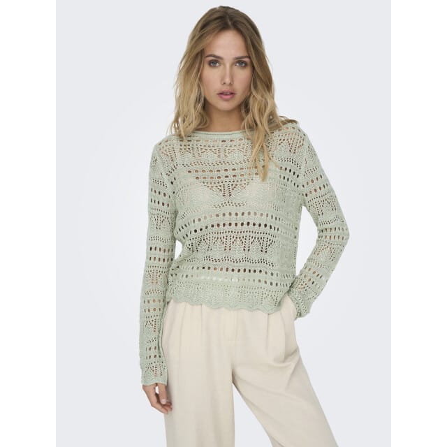 Jacqueline de Yong sun lay l/s boatneck pullov. knt 15287384 desert sage