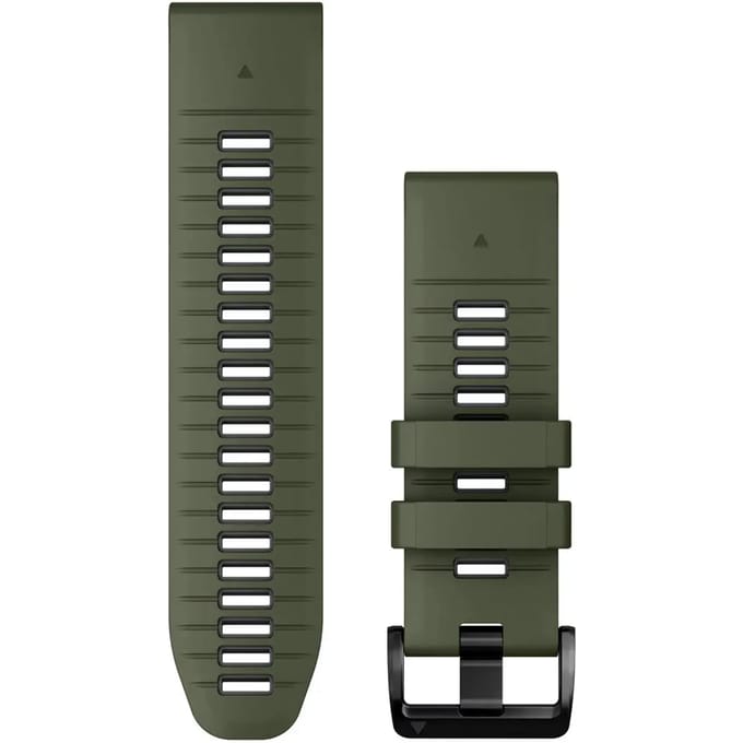 Garmin QuickFit® Siliconen bandje - Garmin 26 mm aansluiting - Moss / Graphite