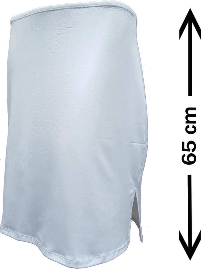 J&C dames onderrok 65 cm 5569 - maat M - wit