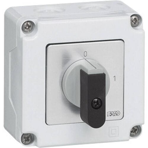 BACO NB02AGQ Lastscheidingsschakelaar 16 A 1 x 90 ° Grijs, Zwart 1 stuk(s)