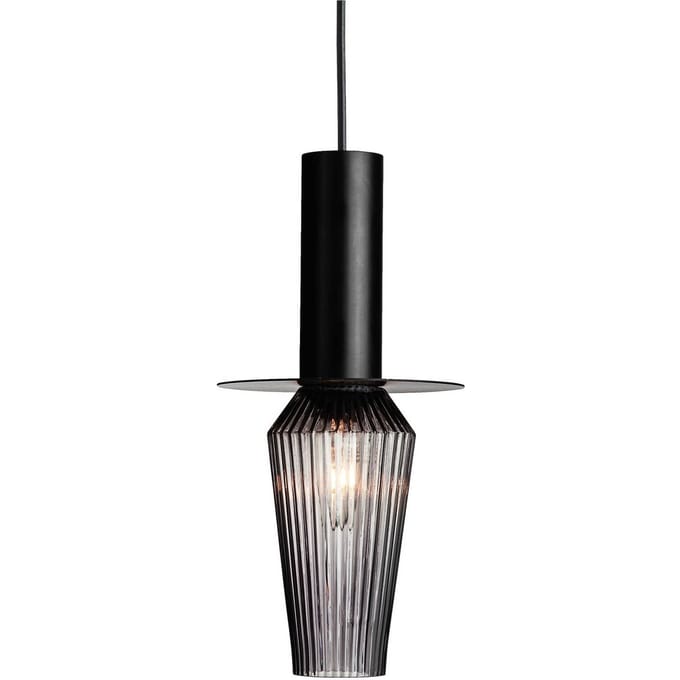 DESIGN BY US Harakiri hanglamp, zwart/rookgrijs