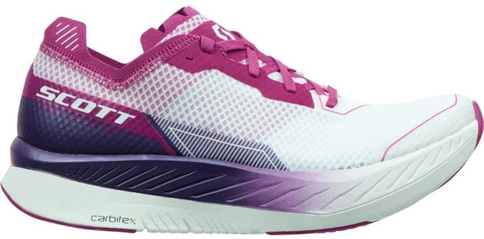 Scott Damen Laufschuhe Speed Carbon RC White/Carmine 189706 Rosa/Weiß-39