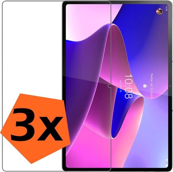 Screenprotector - 3 Stuks - Geschikt voor Lenovo Tab P12 Pro - Extra Sterk - Gehard Glas - Beschermglas - Tempered Glass - Screen Protector