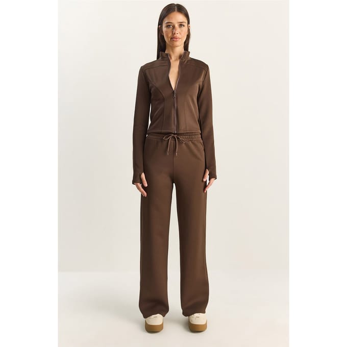 Jas en rechte broek twee-delige set