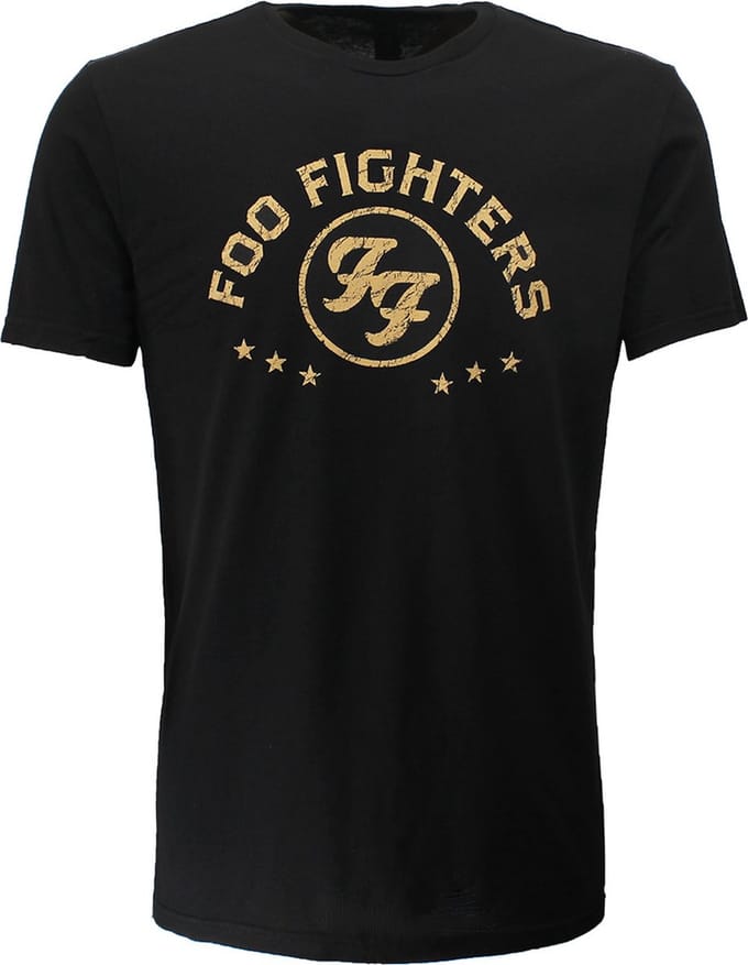 Foo Fighters Arched Stars Logo T-Shirt - Officiële Merchandise - L