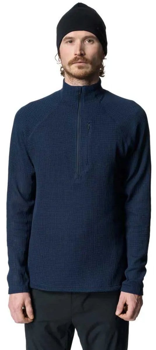 Houdini Pace Flow Sweatshirt Met Halve Rits Blauw M Man