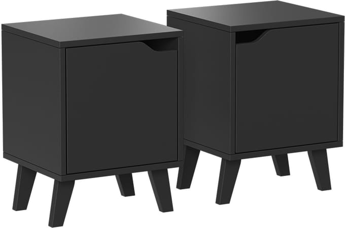 Vicco Malu Nachtkastje – Set van 2 Zwart