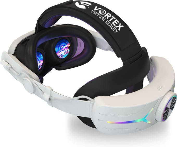 Hoofdband Elite Strap met 8000 mAh batterij | voor Meta Quest 3S, Quest 3