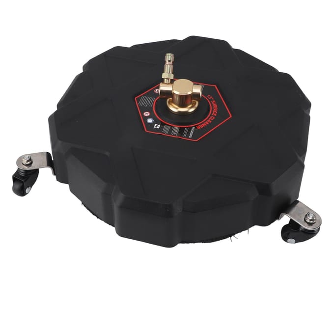 Nettoyeur de surface à pression 13 pouces 2500 PSI Raccord rapide 1/4 pouce avec roues Rallonge Surface à pression black