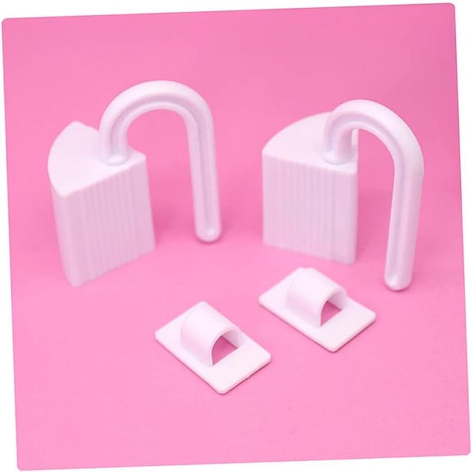 Deurstopper Set - Deurclip Deurwig - Deur Dicht Houden - Anti-knel Bescherming - 10 Stuks - Wit