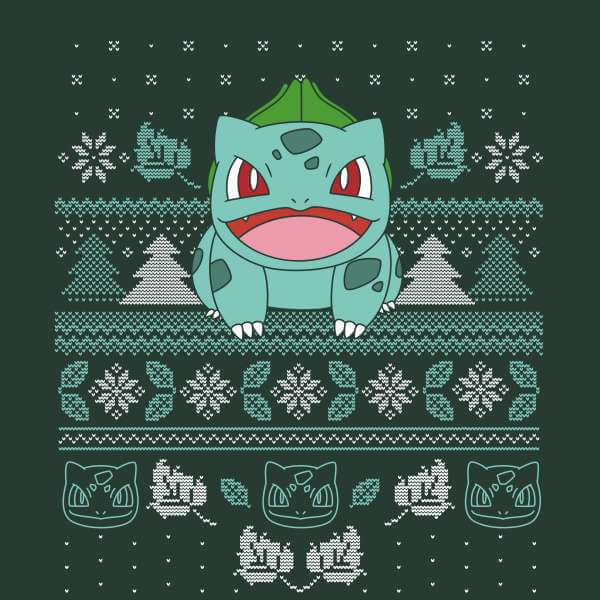 Pokémon Deck The Halls Unisex Christmas Jumper - Green - XL