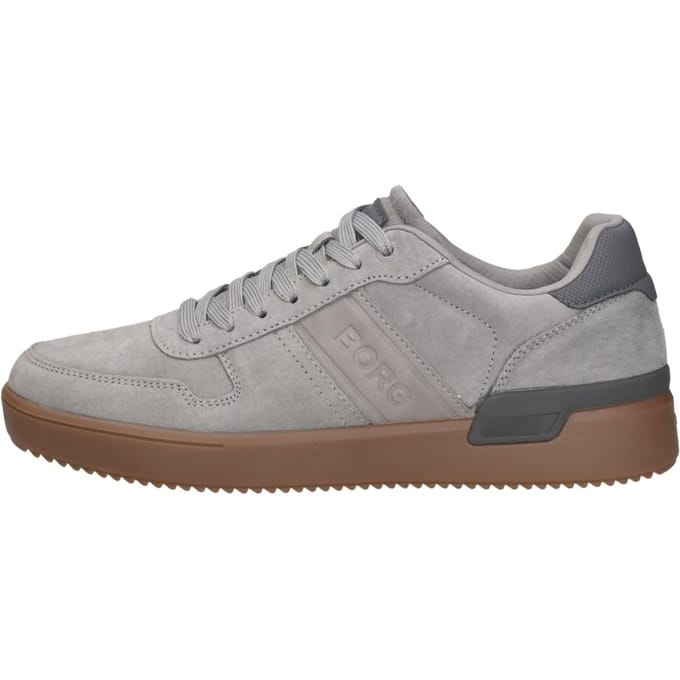 Björn Borg Spin Suede Sneaker Heren Lage Schoen Mannen - Grijs - Suede - Maat 44