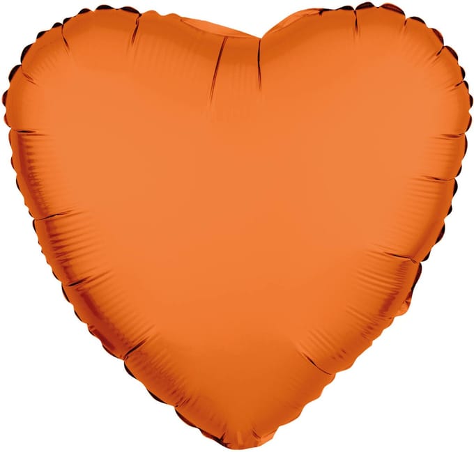 Riethmüller - Folieballon hart - neon oranje - 45 cm