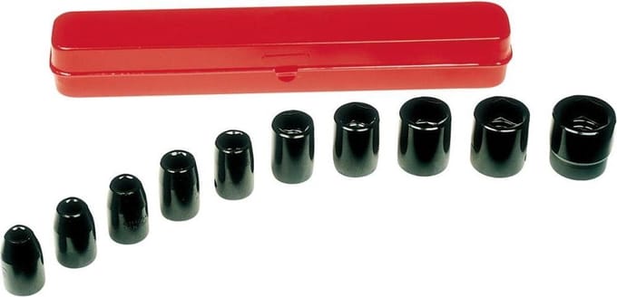 RODAC Slagmoerdoppen set 1/2'' 10-dlg RA8686CM