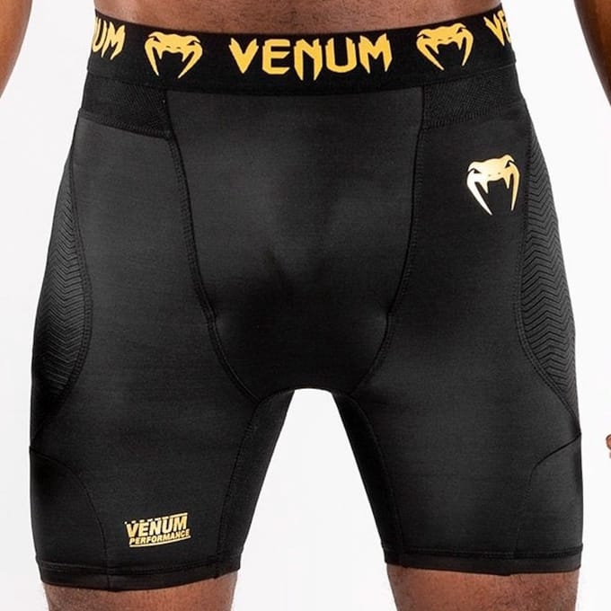 Venum G-Fit Compressie Short Zwart Goud - S - Jeans Maat 30