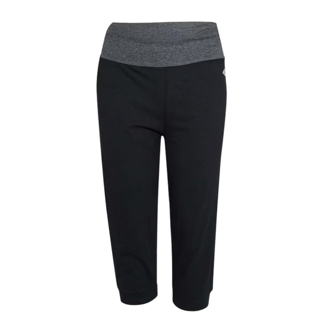 Umbro Yogabroek met logo voor dames (Zwart)