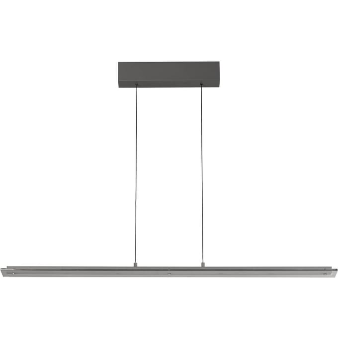 FISCHER & HONSEL LED hanglamp Torvi, zandgrijs/rookgrijs, lengte 115 cm, CCT