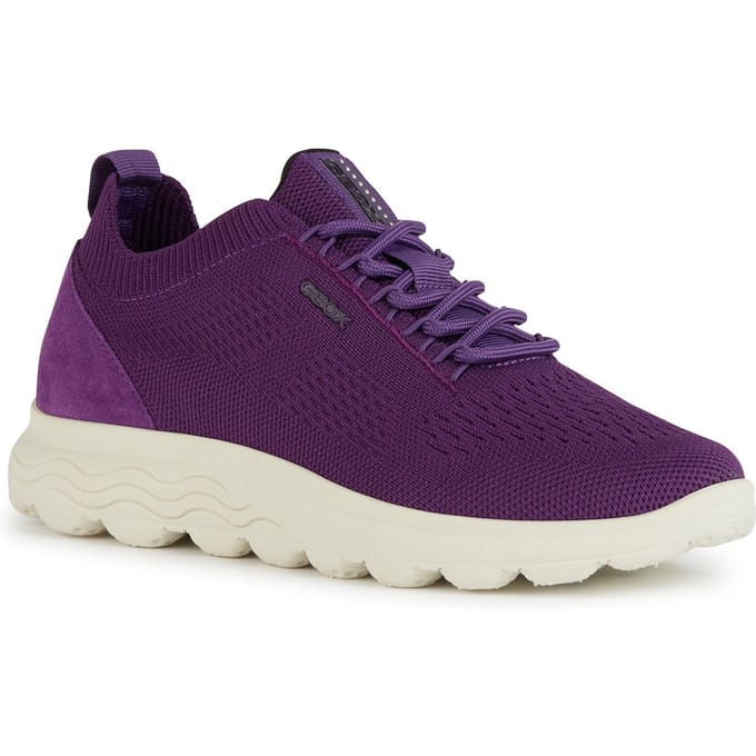 Geox D Spherica A Leren Vrouwen Paars Trainers