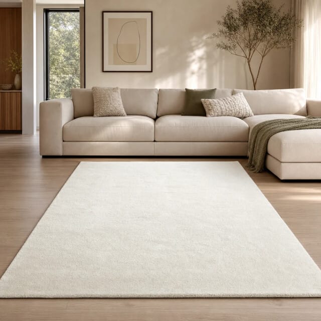 Muratap Comfy soft effen vloerkleed wasbaar uni 80x150 cm