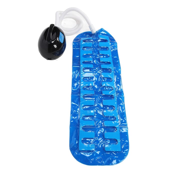 Tapis de Bain Moussant Électrique Massage Corps Entier 3 Vitesses Bain Moussant Machine Thermale avec 3 US Plug blue