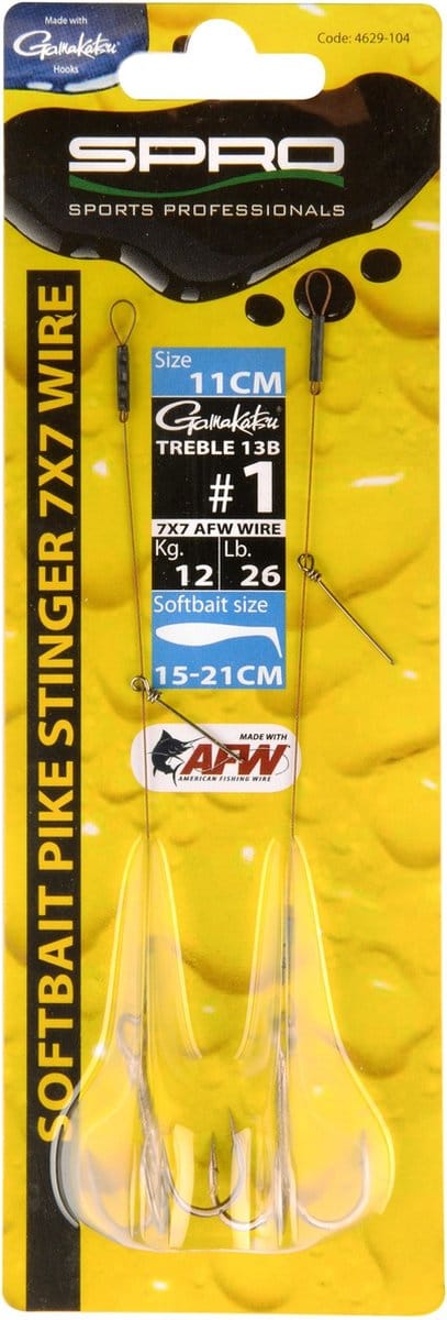 Spro Softbait Pike Stinger 2st. 12cm - Size 1/0