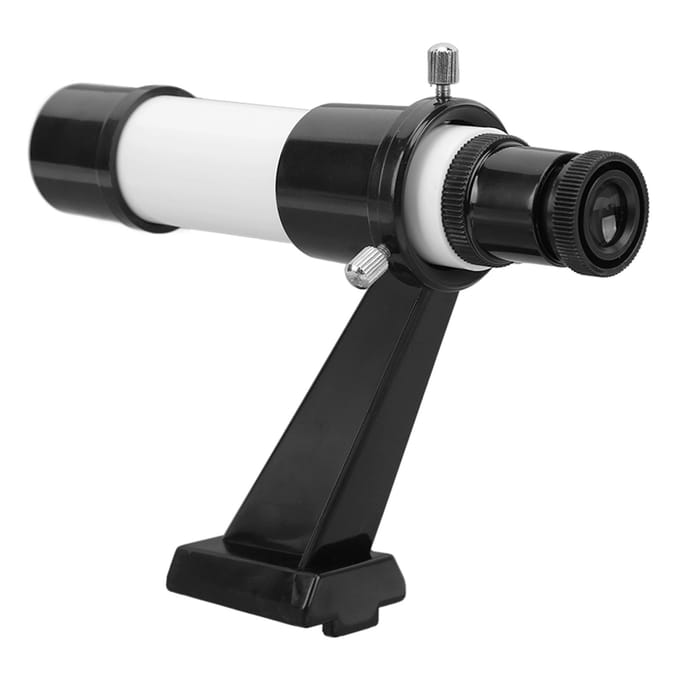 5X Astronomische Telescoop Zoeker met Inline Basis Standaard 5x24 Draagbare Kruisdraad Telescoop black