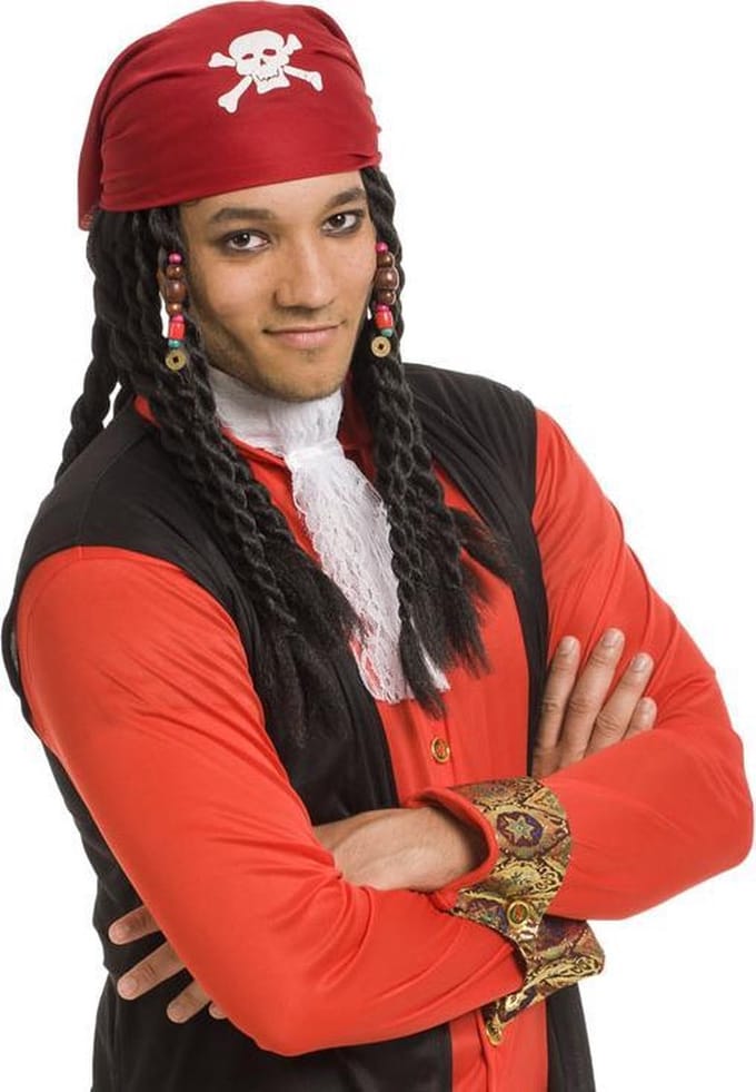 Pruik Piraat - Man
