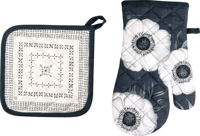 Set pannenlap en ovenwant - Holly flower