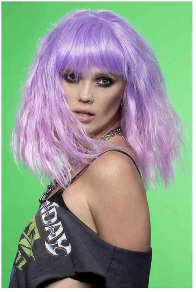Manic Panic - Fleurs Du Mal Trash Goddess Pruik - Paars