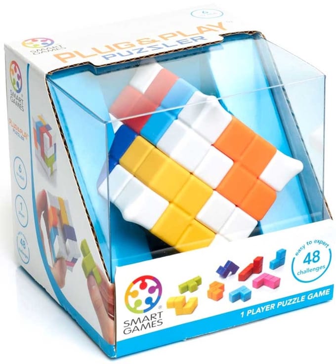 SmartGames - Plug & Play Puzzler (48 opdrachten) -  fidget toy - kubus puzzel