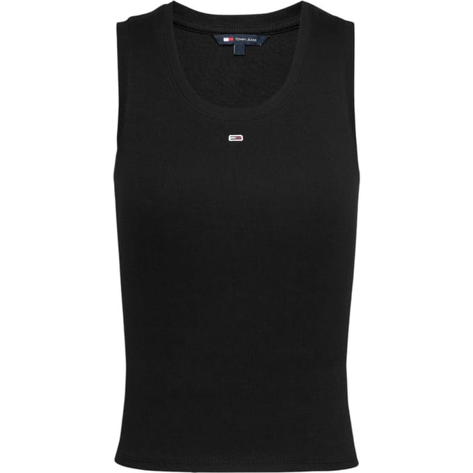 Tommy Hilfiger Essential Ribbed Flag Embroidery Slim Tanktop Dames