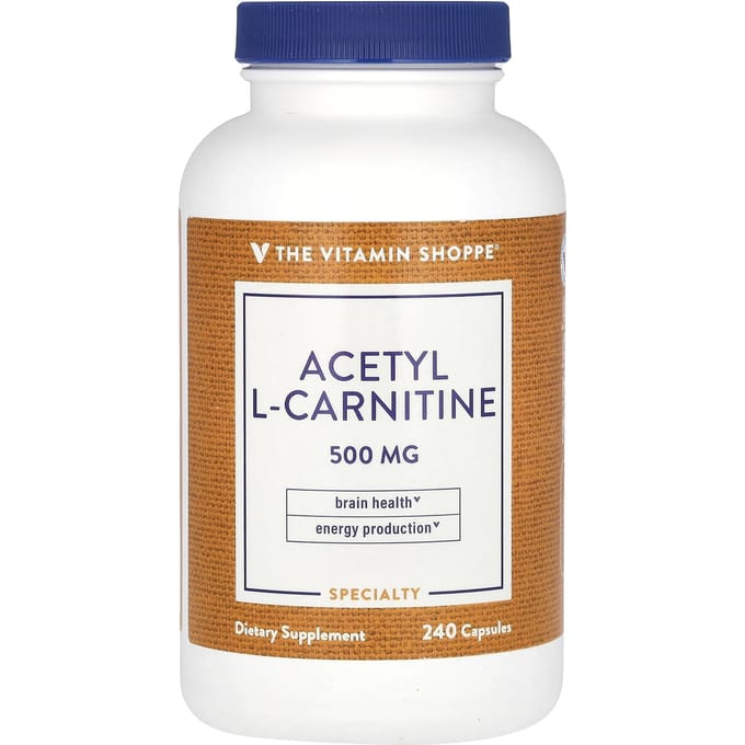 The Vitamin Shoppe, Acetyl l-Carnitine, 500 mg, 240 Capsules