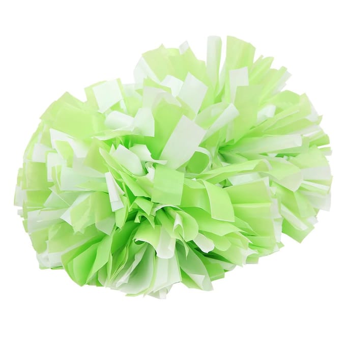 Zachte Plastic Cheerleading Pompoms Handvat Cheer Poms Bal voor Sport Dansfeest beige