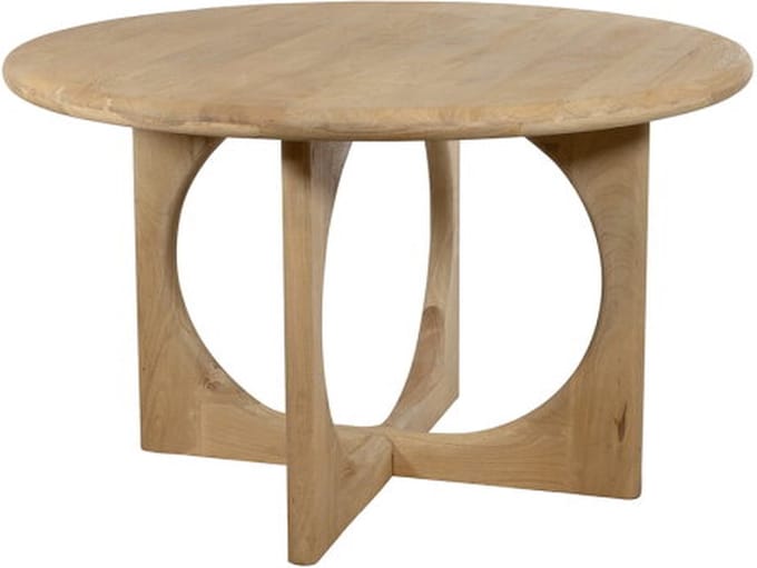 Eetkamertafel Ø130, Acaciahout Groovy Naturel - MySons