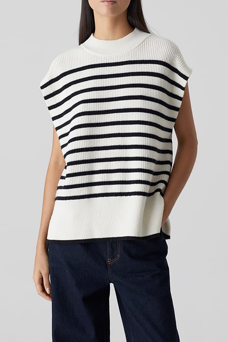 Closed Striped Vest Knits Ivory Größe: XS | Strickpullover Outlet | Damen | Weiß