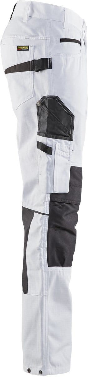 Blaklader Schilderswerkbroek met stretch 1095-1330 - Wit/Donkergrijs - C156