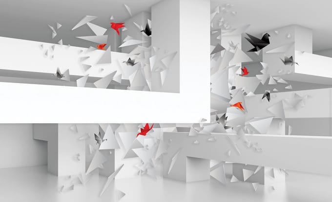 Abstract Art Photo Wallcovering