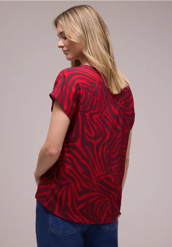 Blouse shirt met patroon