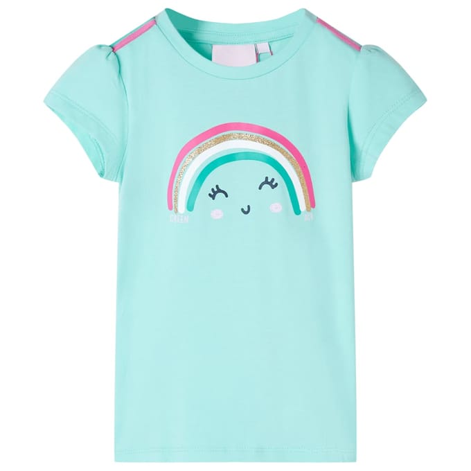 vidaXL Kindershirt 140 lichtmint