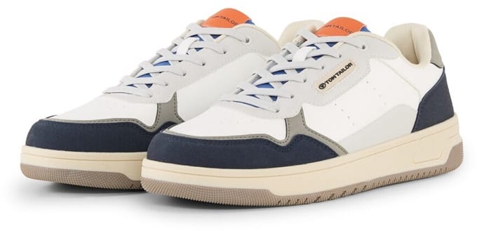 Tom Tailor - Sneakers met colour-blocking - Maat 40 - white-navy