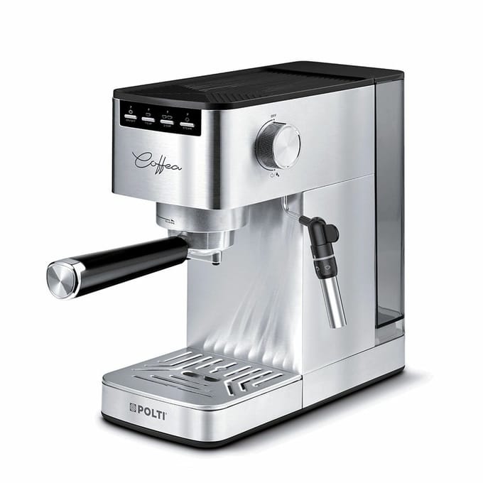 Polti Coffea P10S Espressomachine – Pistonmachine met Stoompijp – 15 bar – 1,3L – RVS