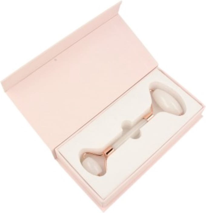 Jade wit (kwarts) gezicht massage roller