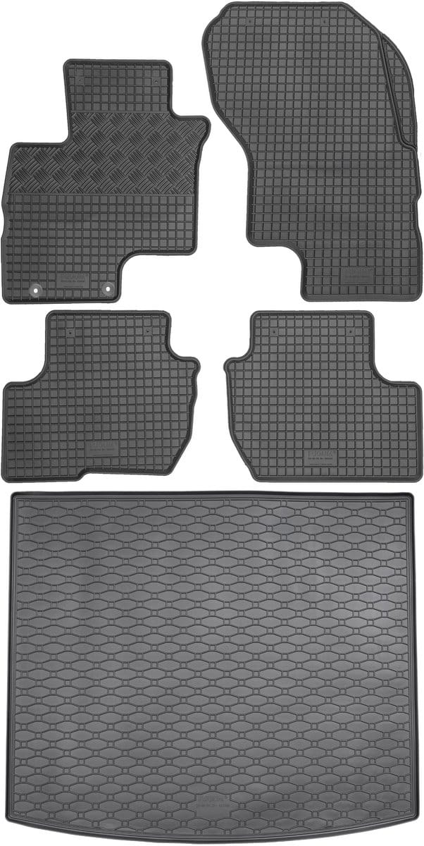 Max-Dywanik Rigum - Kofferbakmat en Automatten - Mitsubishi Eclipse Cross PHEV SUV - Zwart - Duurzaam - Precisie Pasvorm
