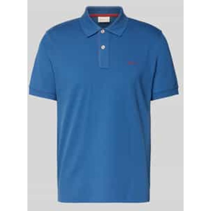 Regular fit poloshirt met gestikt logo