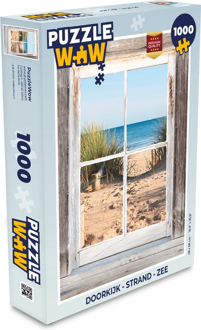 Puzzel Doorkijk - Strand - Zee - Legpuzzel - Puzzel 1000 stukjes volwassenen
