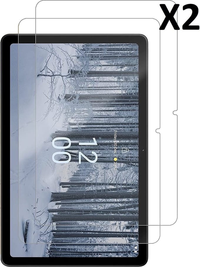 Screenprotector geschikt voor Nokia T21 screenprotector tempered glass 2pack - Screenprotector geschikt voor Nokia T21 Screen protector