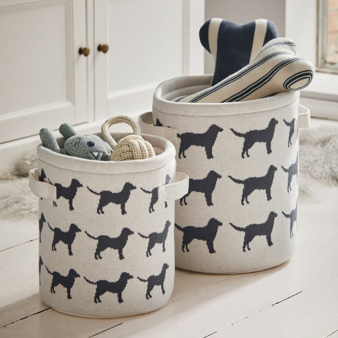 LOBERON Mand voor huisdieren set van 2 Pawelino beige/grijs